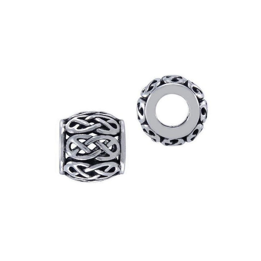 Celtic Knotwork Infinity Sterling Silver Bead TBD198