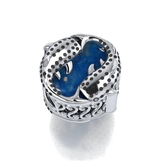 Whale Shark with Enamel Sterling Silver Bead TBD342