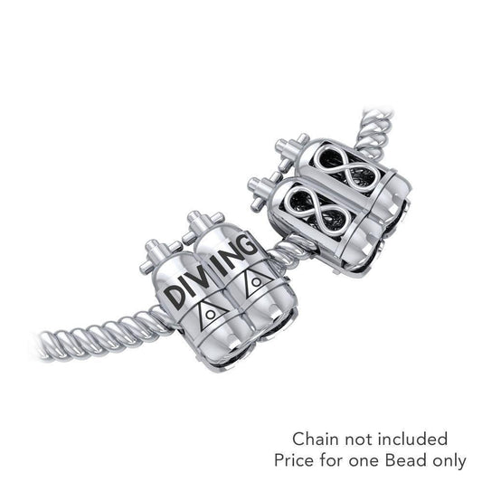 Dive Tanks Sterling Silver Bead TBD352