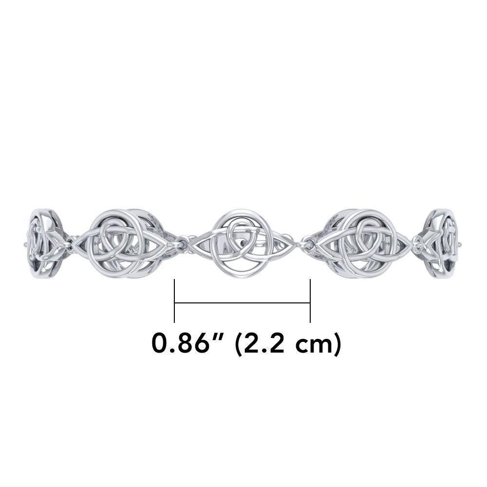 Celtic Trinity Knot Silver Bracelet TBG083