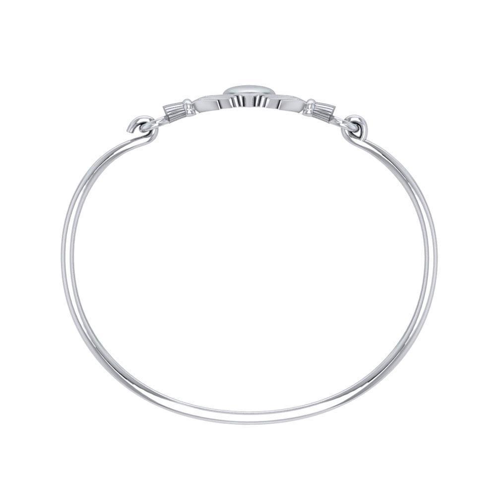 Irish Claddagh Silver Spring Lock Bracelet TBG273