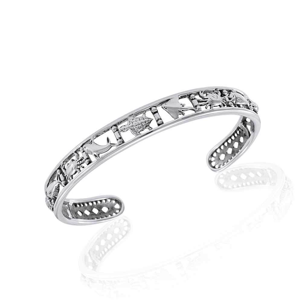 There’s more to life under the Sea Silver Cuff Bracelet TBG306