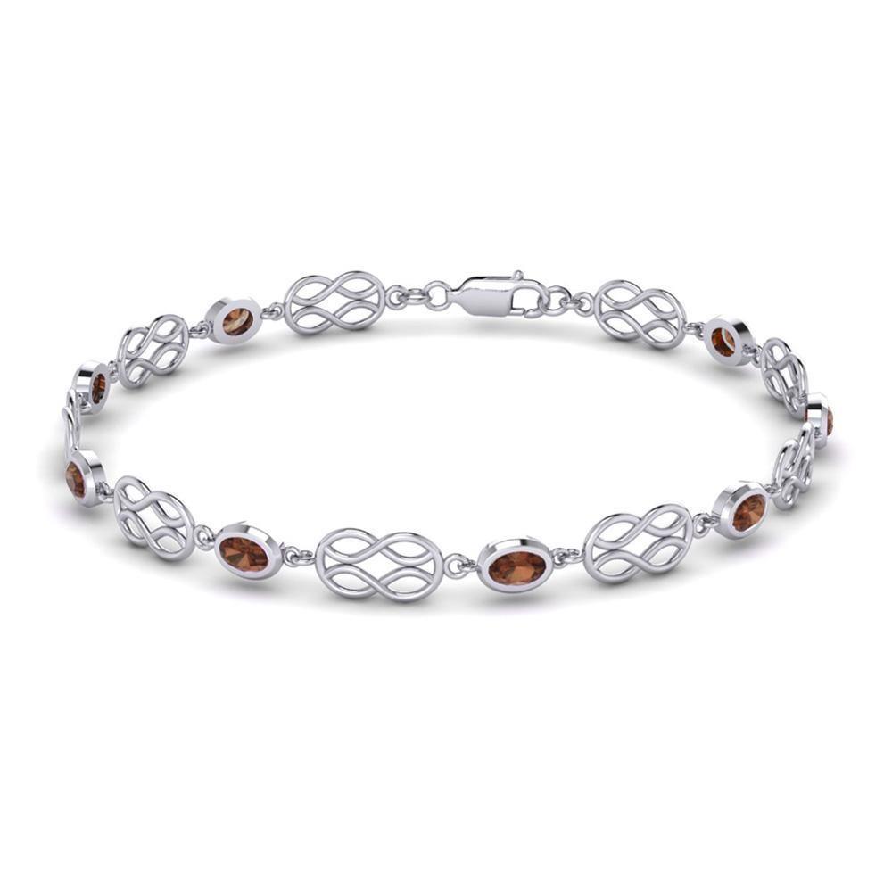 A lifetime Celtic Knotwork inspiration ~ Sterling Silver Bracelet Jewelry with Gemstone TBG311