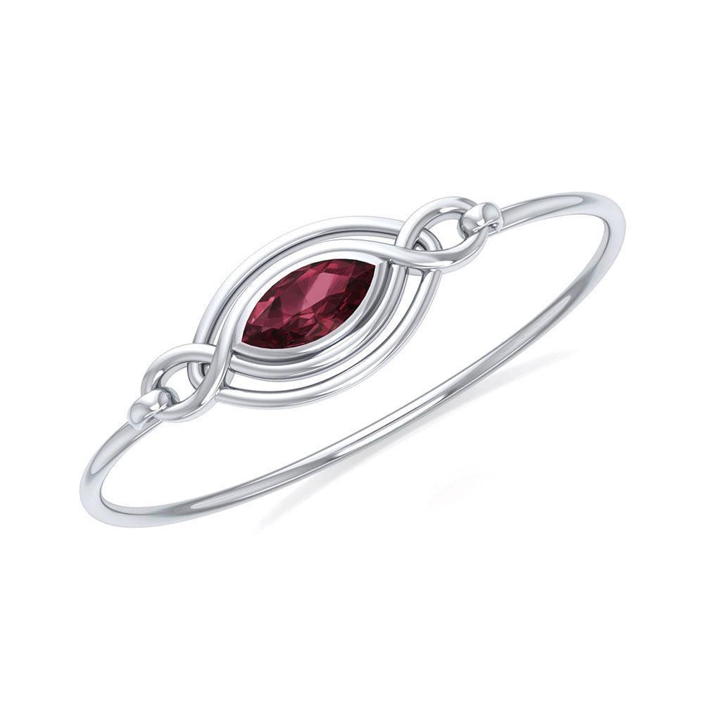 Celtic Knots Silver Bangle TBG338