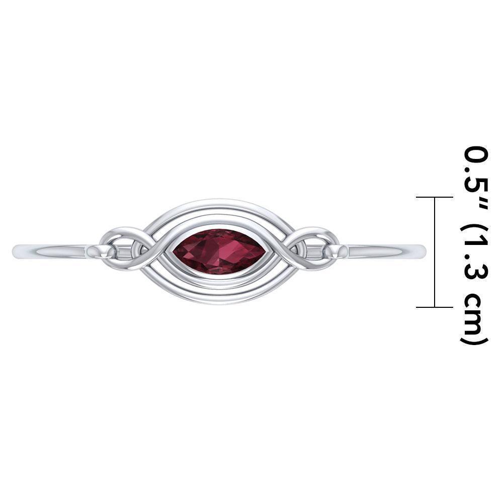 Celtic Knots Silver Bangle TBG338