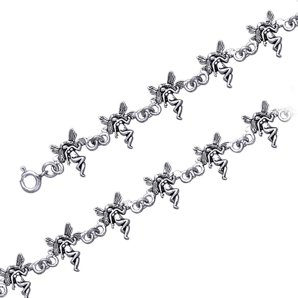 Rejoice and dance with the fairy ~ fine Sterling Silver Jewelry Bracelet TBG447