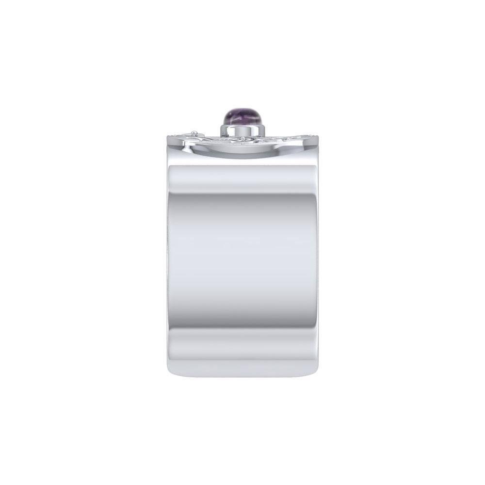 Silver and Gemstone Chalice Well Cuff TBG734