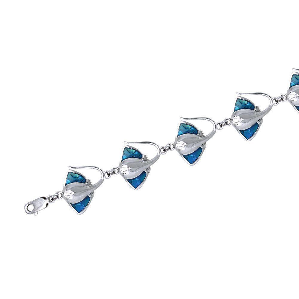 Stingray Sterling Silver Link Bracelet TBL020