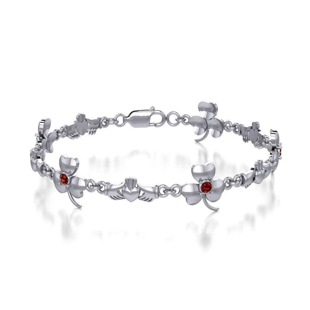 Celtic Irish Claddagh Link Bracelet TBL085