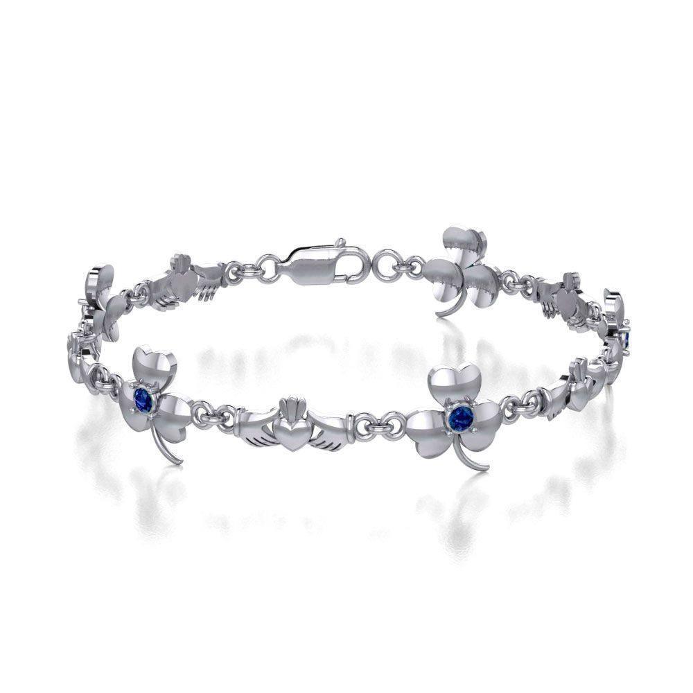 Celtic Irish Claddagh Link Bracelet TBL085