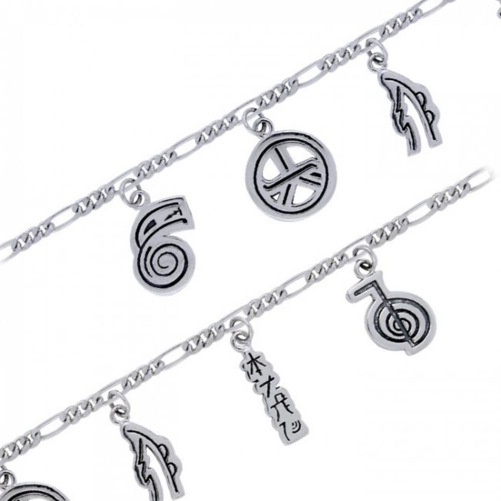 Reiki Symbols Silver Bracelet TBL097
