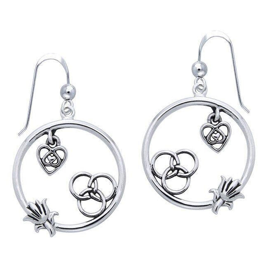 Citta Silver Round Earrings TER1015