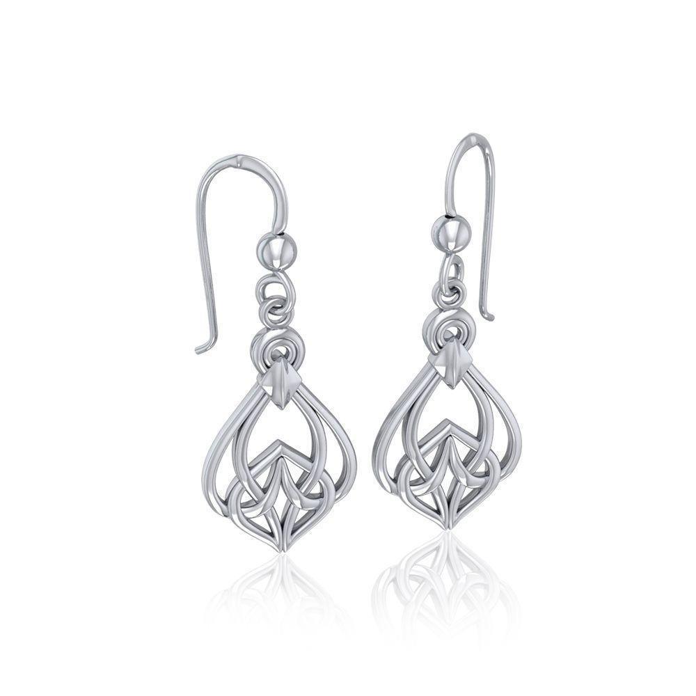 Celtic Knotwork Silver Earrings TE140