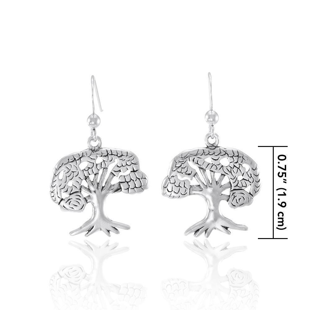 Tree of Life Sterling Silver Earrings TE222