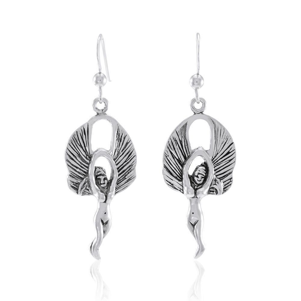 Flying Angel Sterling Silver Earrings TE280
