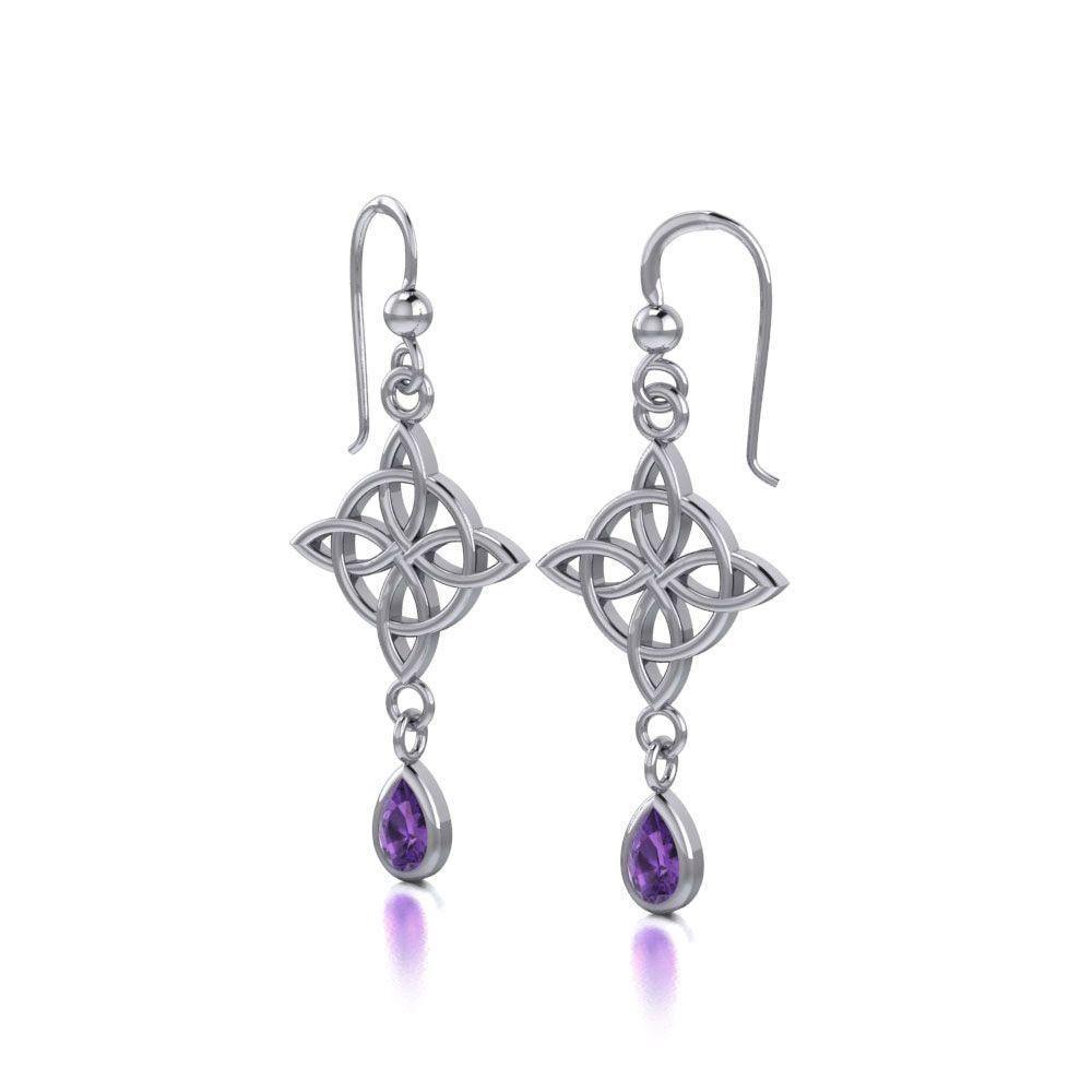 Celtic Quaternary Knot Earrings TE2891