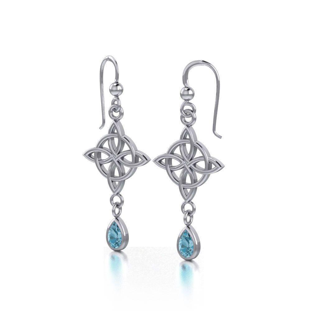 Celtic Quaternary Knot Earrings TE2891