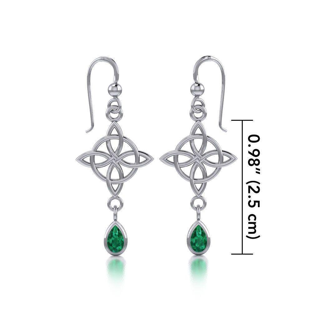 Celtic Quaternary Knot Earrings TE2891