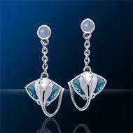 Stingray Sterling Silver Earrings TER017