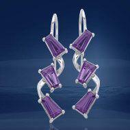 Elegant Birthstone TER1186-Genuine Amethyst