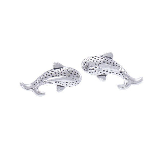 Small Whale Shark Sterling Silver Post Earring TER1645