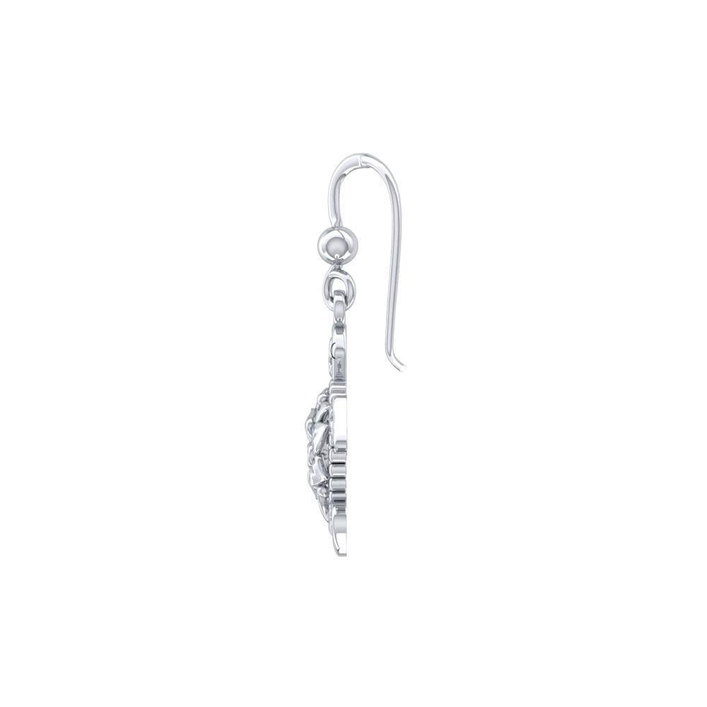 Steady and stable ~ Sterling Silver Sea Turtle Filigree Hook Earrings Jewelry TER1707
