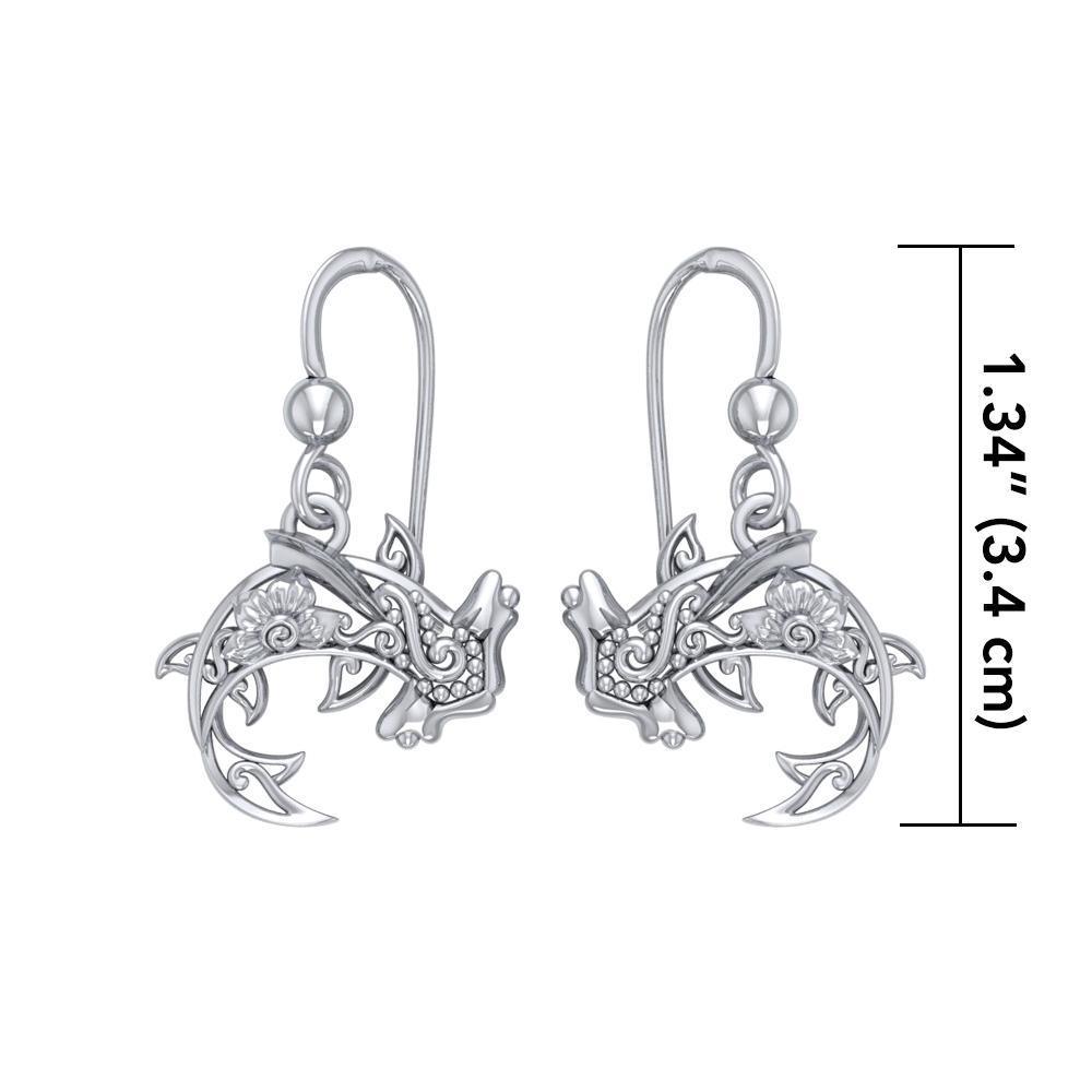 Fierce eminence ~ Sterling Silver Hammerhead Shark Filigree Earrings Jewelry TER1713