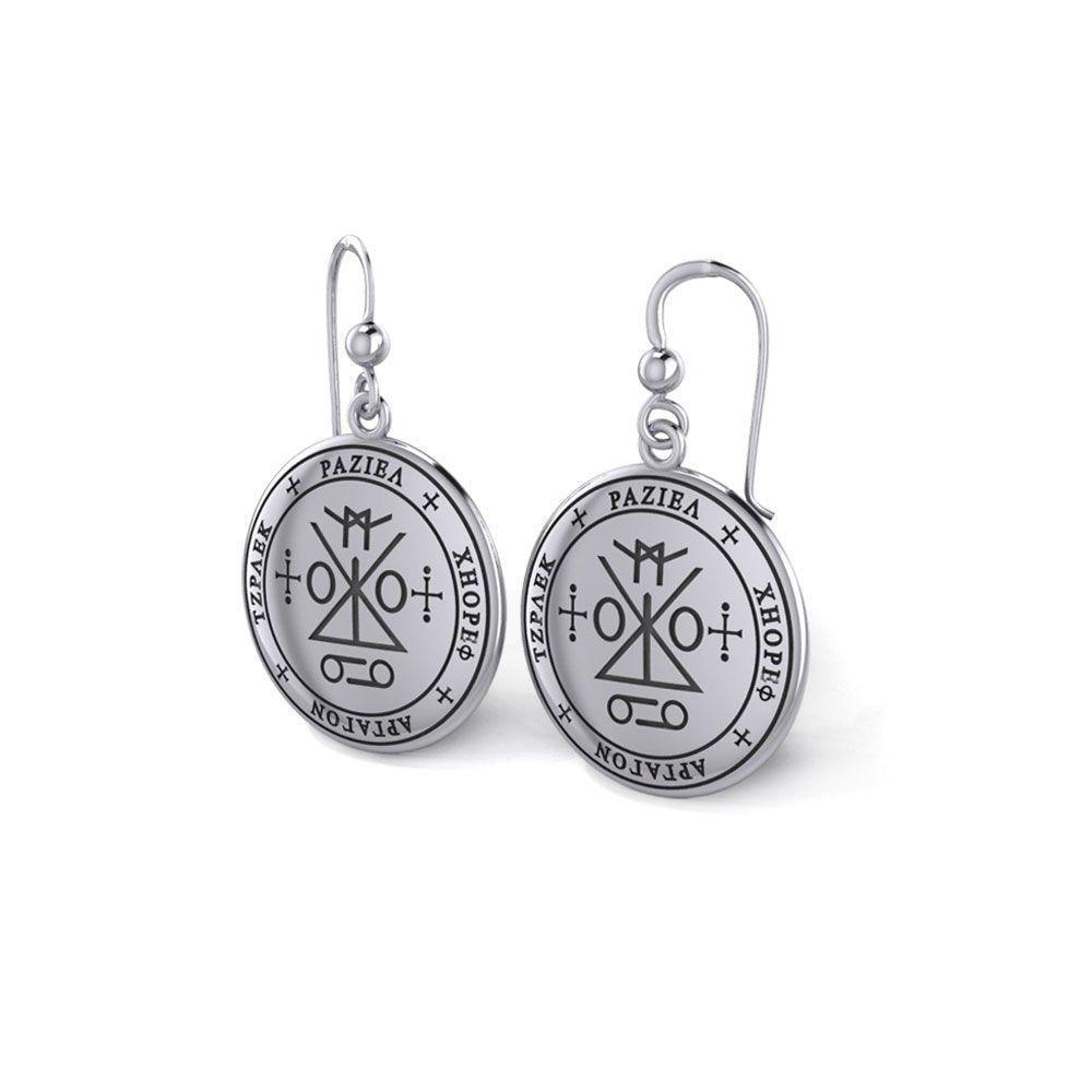 Sigil of the Archangel Raziel Silver Earrings TER1725