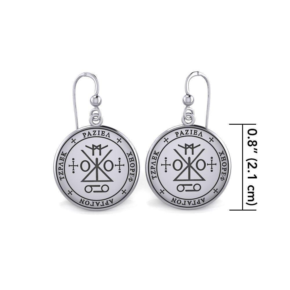 Sigil of the Archangel Raziel Silver Earrings TER1725
