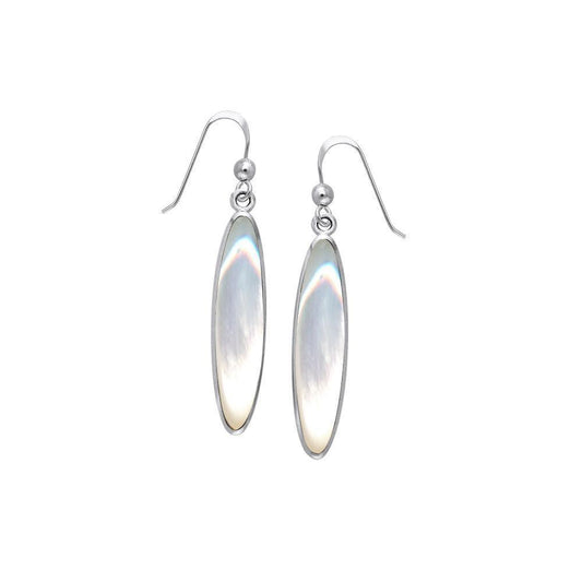 Oval Cabochon Silver Earrings TER433