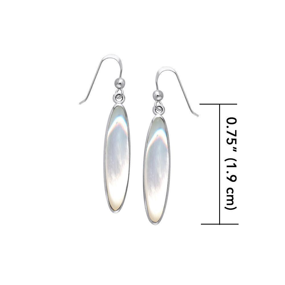 Oval Cabochon Silver Earrings TER433