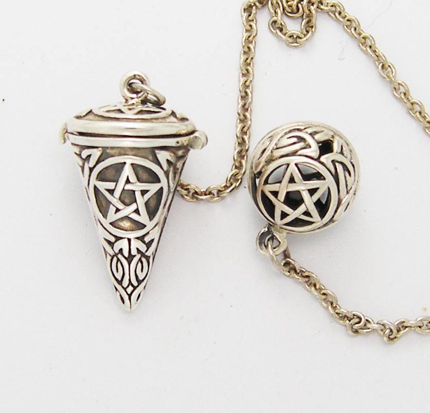 Pentacle Silver Pendulum TM006
