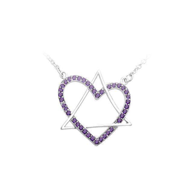 Geometric Style Necklace with Gem TNC312
