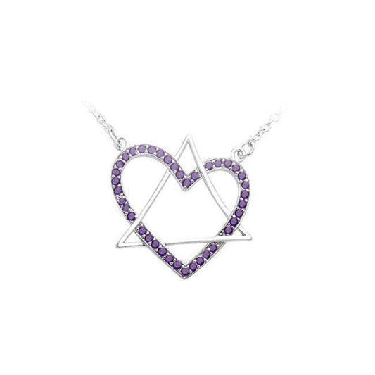 Geometric Style Necklace with Gem TNC312
