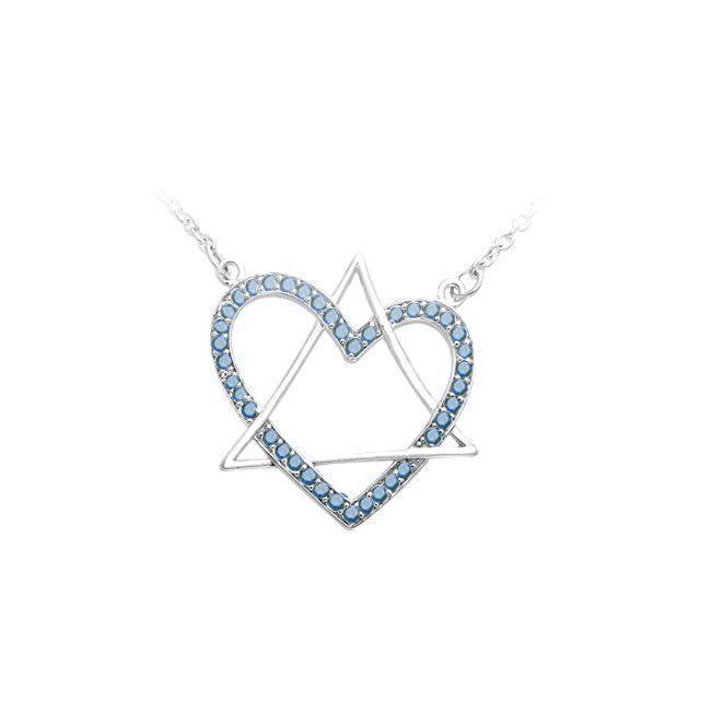 Geometric Style Necklace with Gem TNC312