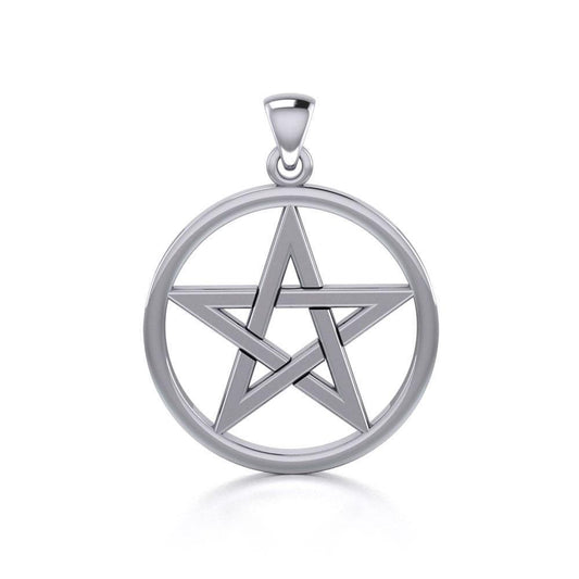 Fine Sterling Silver Pentacle Pendant TP089