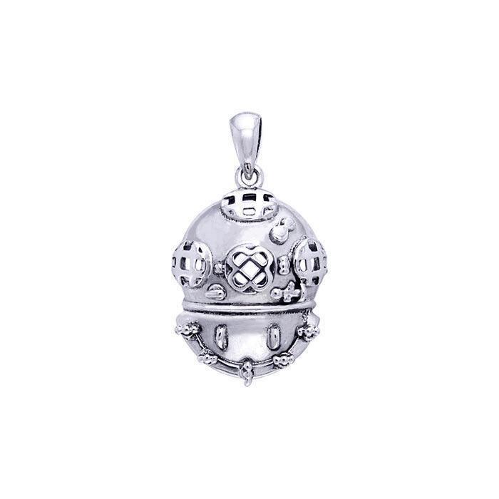 It’s worth the experience ~ Sterling Silver Dive Helmet Pendant Jewelry TP1082