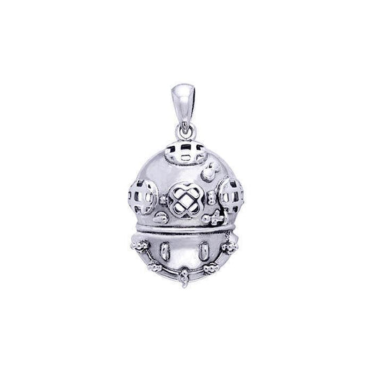 It’s worth the experience ~ Sterling Silver Dive Helmet Pendant Jewelry TP1082