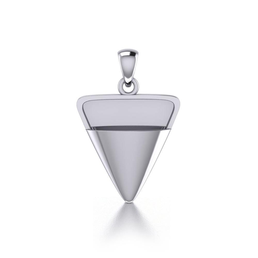 Celtic Knotwork Sterling Silver Triangle Pendant Jewelry TP1085