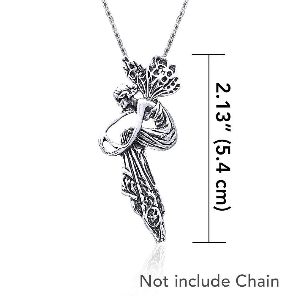 Fancy fairy awakening your mind ~ fine Sterling Silver Jewelry Pendant TP123
