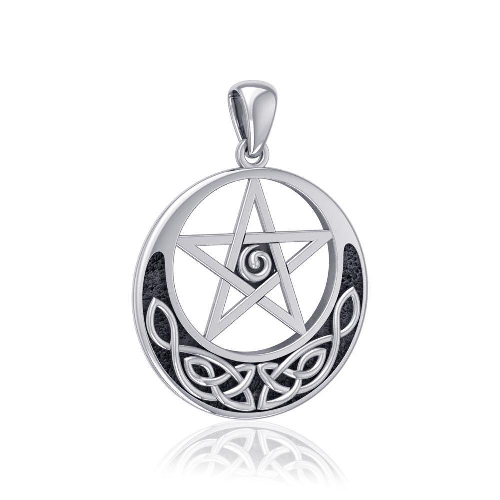 Celtic Knot Pentacle Silver Pendant TP1431
