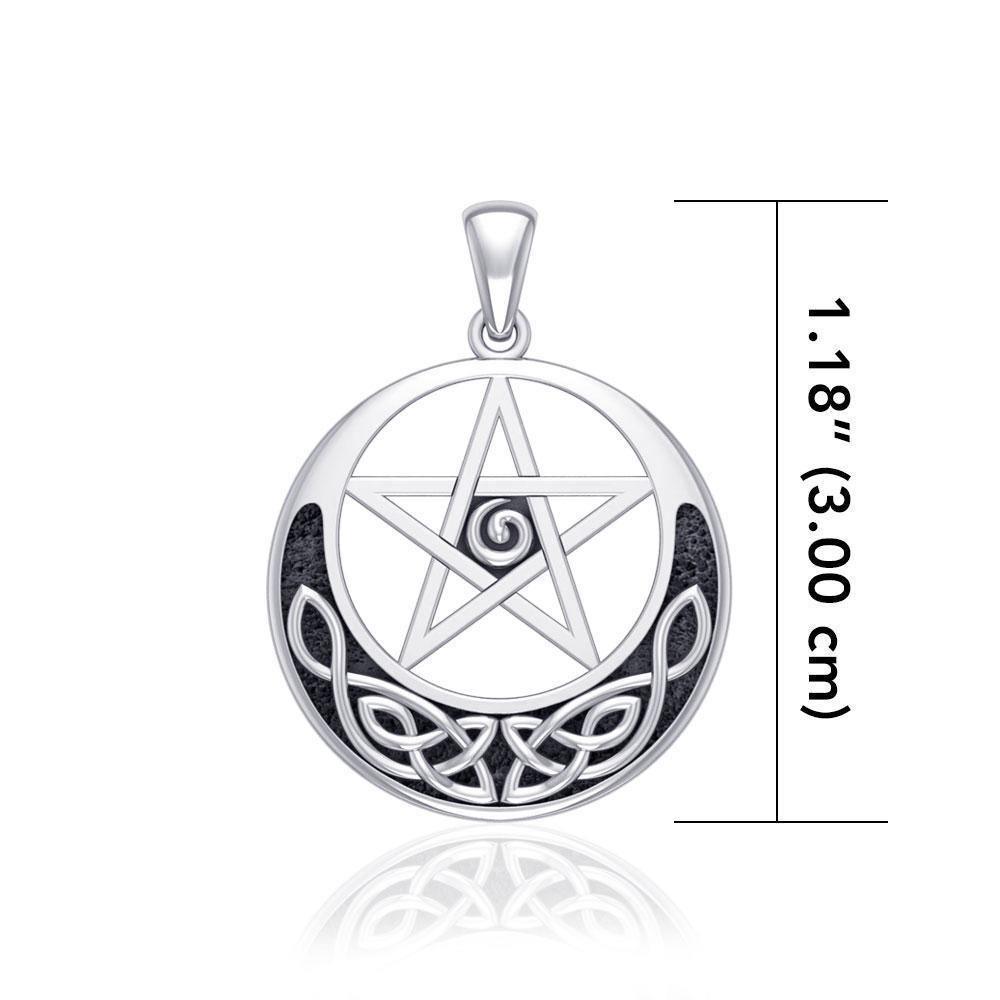Celtic Knot Pentacle Silver Pendant TP1431
