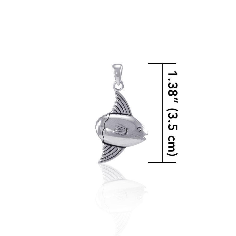 Behind the beauty hides the special you ~ Sterling Silver Jewelry Sunfish Pendant TP2330