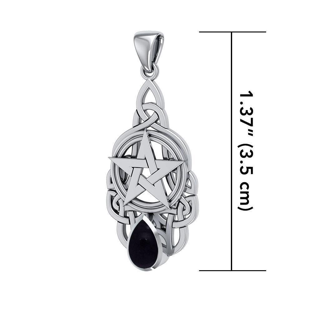 Hidden in the Powerful Silver Pentagram Pendant TP235