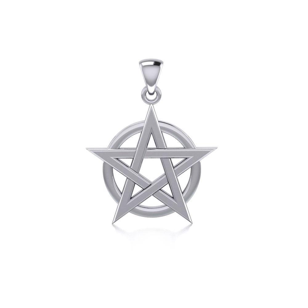 Silver Pentagram Pentacle Pendant TP243