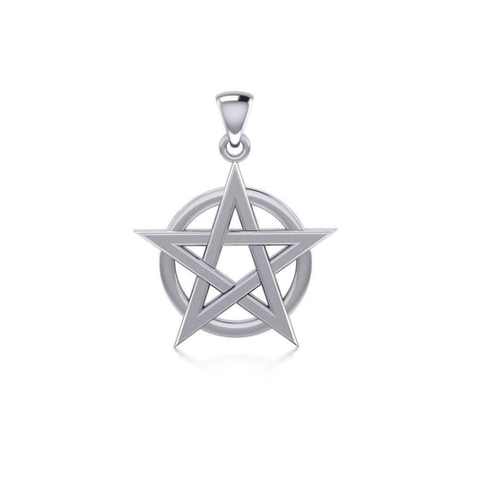 Silver Pentagram Pentacle Pendant TP243