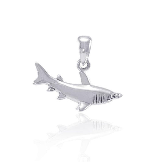 Explore the sea and start the journey ~ Sterling Silver Jewelry Hammerhead Shark Pendant TP2672