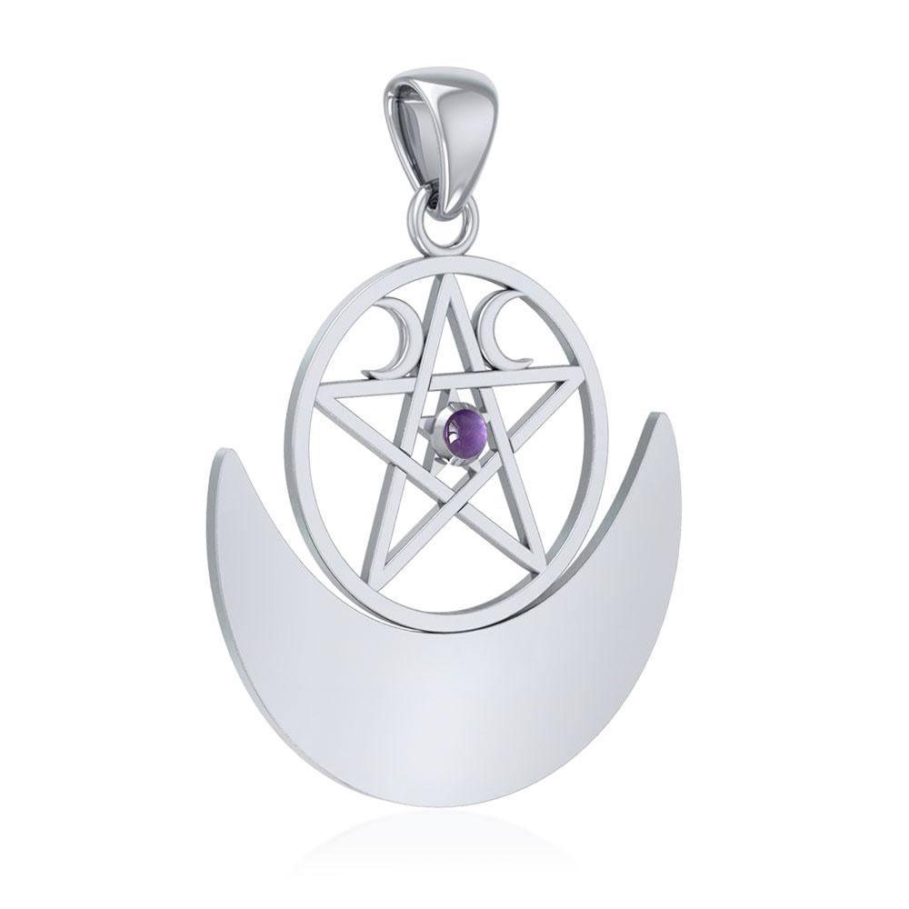Silver Pentagram Pentacle Pendant TP3235