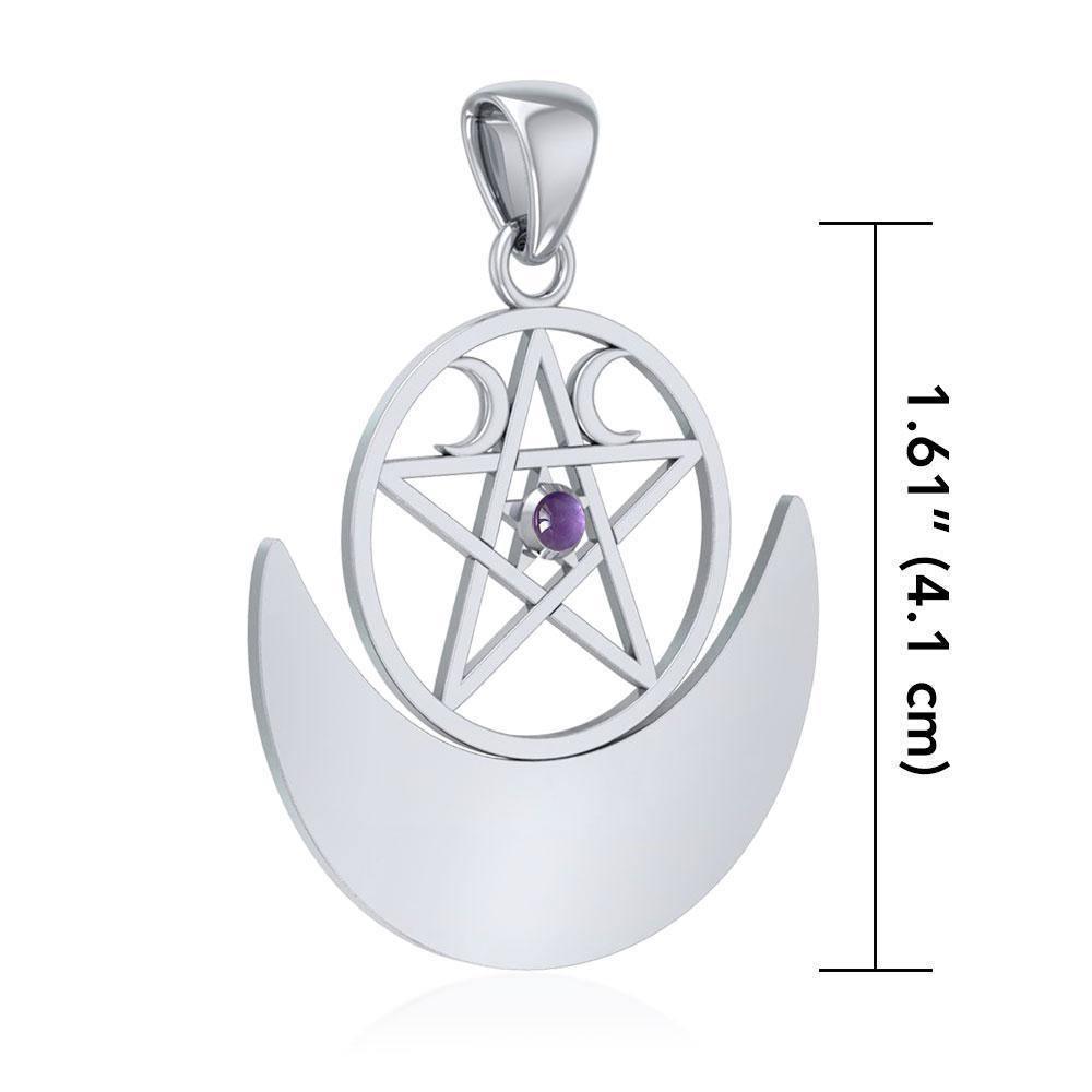 Silver Pentagram Pentacle Pendant TP3235