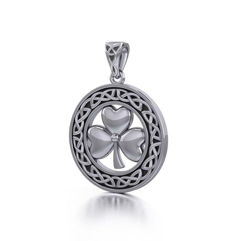 Celtic Knot Shamrock Pendant TP3243